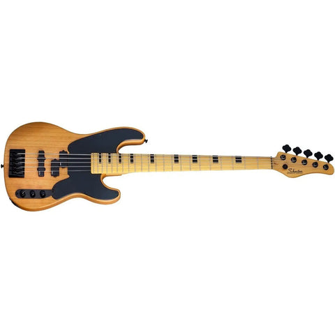 Bajo Electrico 5 Cuerdas Schecter Model-t Session-5 Diestro Naranja Claro Satinado 5