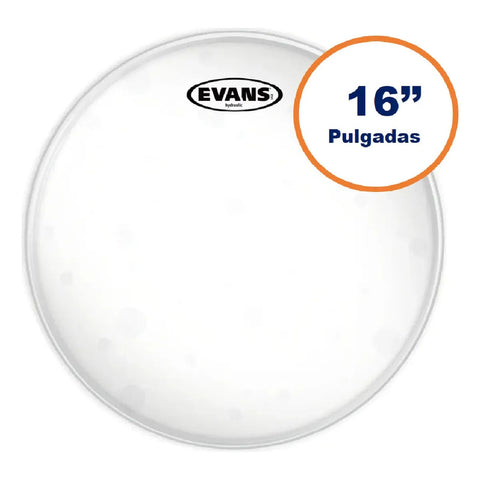 Parche Hidraulico Transparente Tom 16 Pulgadas Evans Tt16hg