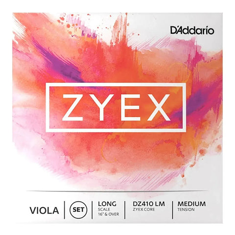 Juego 4 Cuerdas P/ Viola 16 Pulgadas D'addario Zyex Dz410 Lm