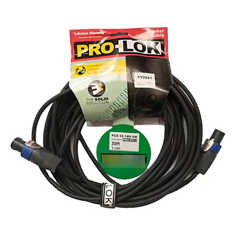 Cable Para Audio Tipo Speakon De 9m Pro-lok Pcs-30-14n-nk