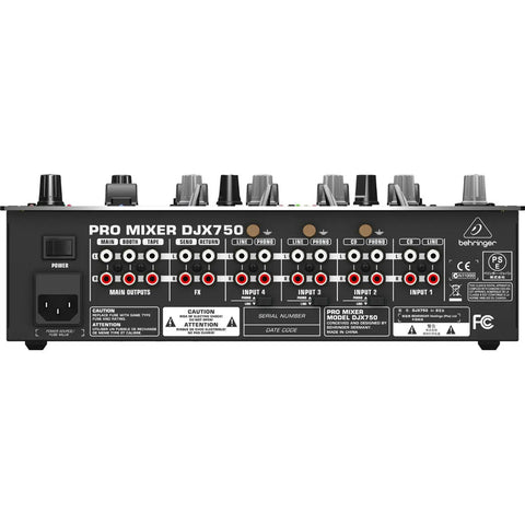 Mezcladora P/ Dj 5 Canales Con Efectos, Behringer Djx750