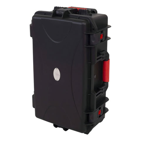 Estuche Rígido Proel Ppcase12w Negro Con Ruedas Manija Para Equipo Audio