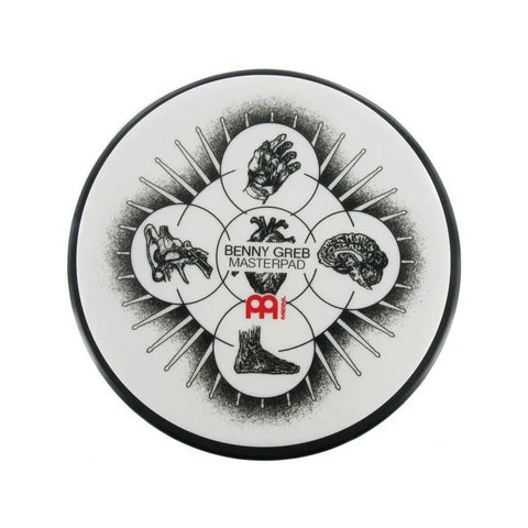 Pad Práctica Batería Meinl Mpp6bg 6 Pulgadas Blanco Benny Greb