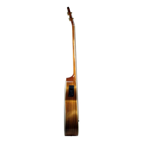 Bajo Electroacústico De 4 Cuerdas La Sevillana B-1004ceq Nat Natural Brillante 4