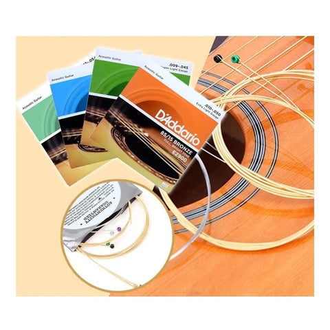 Encordado D'addario Ez900 Para Guitarra Acústica De 6 Cuerdas, Tensión .010