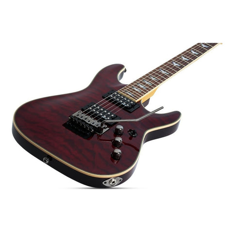 Guitarra Eléctrica Cereza Negro, Schecter Omen Extreme-6 Fr Diestro Black Cherry Palo De Rosa