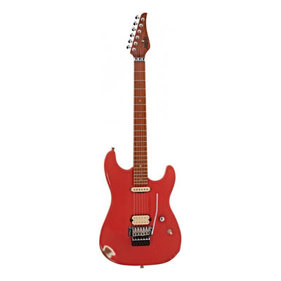 Jet Guitars Js850 Relic Guitarra Eléctrica 6 Cuerdas Red Color Rojo Material Del Diapasón Maple Orientación De La Mano Diestro