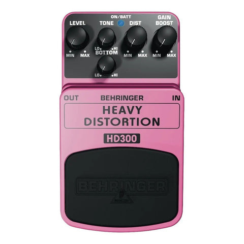Pedal De Distorsión P/ Guitarra, Behringer Hd-300 Rosa