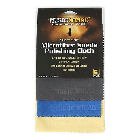 3 Paños De Microfibra De Gamuza Music Nomad Mn203