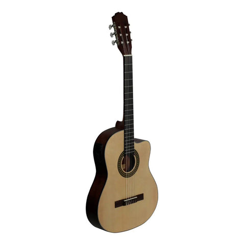Guitarra Electro Acústica Clásica La Sevillana Un-3ceq Os Natural