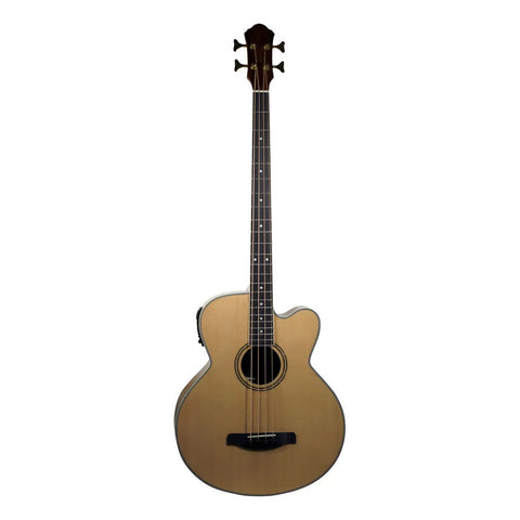 Bajo Electroacústico De 4 Cuerdas La Sevillana B-1004ceq Nat Natural Brillante 4