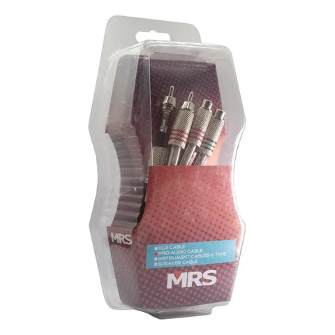 Cable De Audio Rca Morrison Negro De 3 Metros