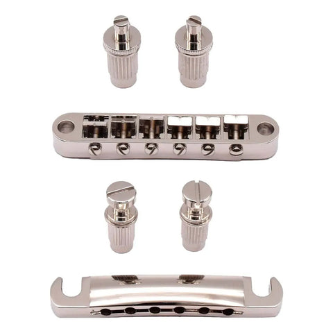 Puente Nickel Axlabs Tune-o-matic Bridge & Stop Tailpiece Níquel
