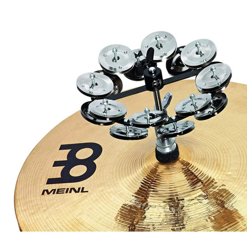 Pandero Montable P/bateristas Crotalos Acero, Meinl Hthh2bk Gris