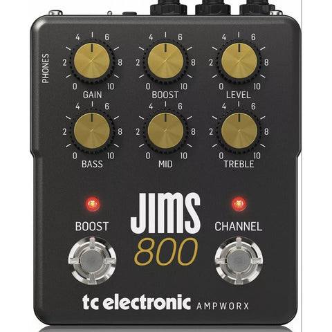 Pedal De Preamplificador Electrónico Tc - Preamplificador Jims 800 Negro