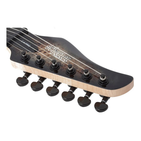 Guitarra Eléctrica Sólida 6 Cuerdas Schecter C-6 Pro Cbu Diestro Charcoal Burst Wengué