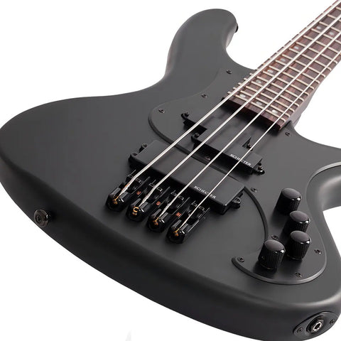 Bajo Eléctrico Activo 4 Cuerdas Schecter Stiletto Stealth-4 Negro Diestro