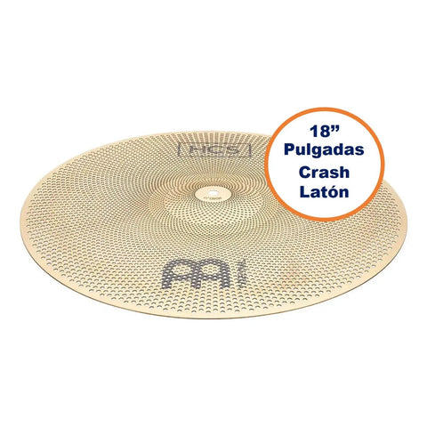 Platillo Crash Latón 18 Pulgadas Para Práctica A Bajo Volumen Meinl P-hcs18c