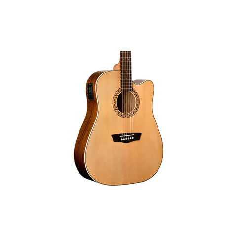 Guitarra Electroacústica Washburn D7sce Cutaway 6 Cuerdas Caoba Abeto Natural