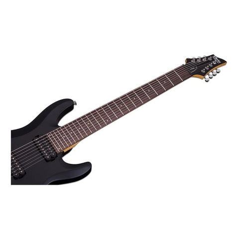 Guitarra Electrica 8 Cuerdas Negro Sat. Schecter C-8 Deluxe Diestro Black Palo De Rosa