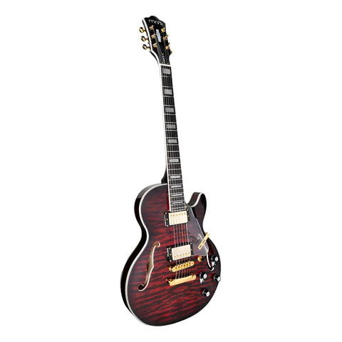 Guitarra Eléctrica 6 Cuerdas Mars Les Paul Jazz Red Color Rojo Material Del Diapasón Palo De Rosa Orientación De La Mano Diestro