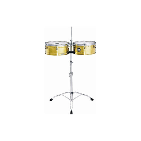 Meinl Lc1-brass Timbales 14 Y 15 Pulgadas Laton Con Soporte