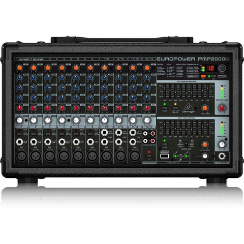 Mezcladora Amplificada 14 Canales 2000w, Behringer Pmp2000d