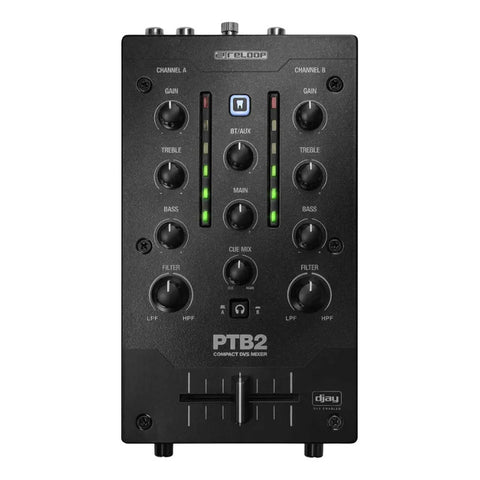 Mezcladora Portátil Para Dj 2+1 Canales Reloop Mod. Ptb-2