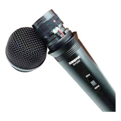 Shure Sv200 Micrófono Vocal Color Negro