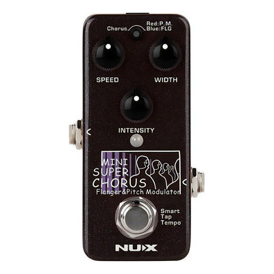 Mini Pedal Chorus Para Guitarra Nux Nch-5 Mini Super Chorus Color Marrón Oscuro