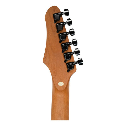 Guitarra Eléctrica Mars Strat De 6 Cuerdas En Verde Musgo Con Trémolo Diestro Palo De Rosa