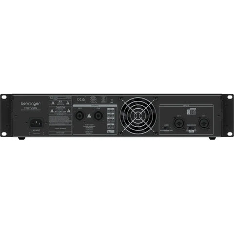 Amplificador De Poder De 2 Canales, Behringer Nx1000 Negro