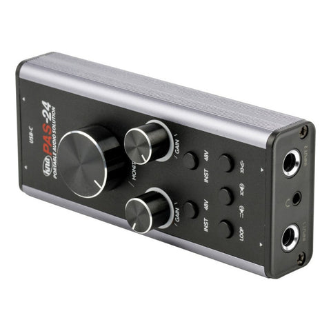 Interface Interfaz De Audio 2 Canales Streamers Kna Pas-24 Negro