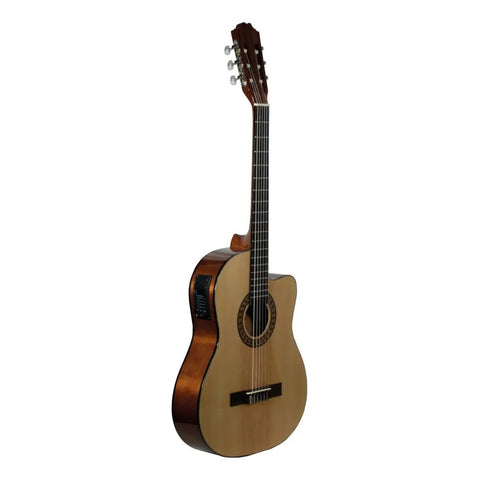 Guitarra Electroacústica La Sevillana Ua-2ceq Natural Abeto