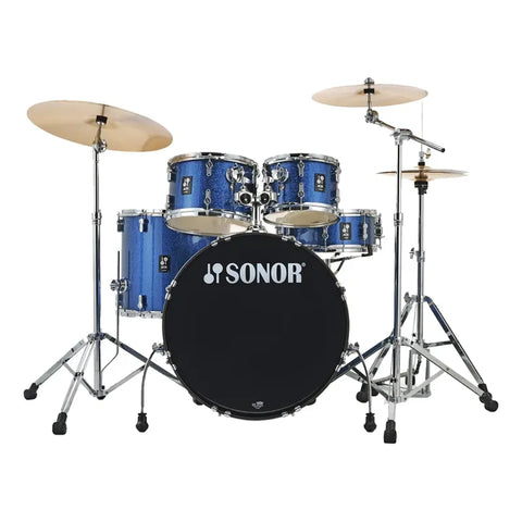 Bateria Sonor C/platillos 5 Pzas Aqx Stage Set Blue Ocean Azul