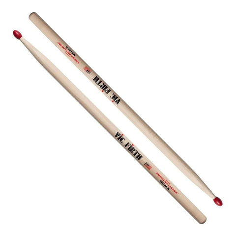 Baquetas Modelo Metal Punta De Nylon Vic Firth Cmn Madera Natural Metal N