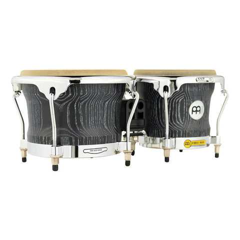 Bongó Meinl Woodcraft Wb400 Vbk 7 Y 8.5 Pulgadas Fresno Y Cuero Negro