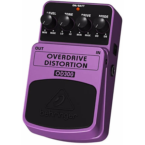 Pedal De Efecto Dual Overdrive / Distorsión, Behringer Od300 Lila