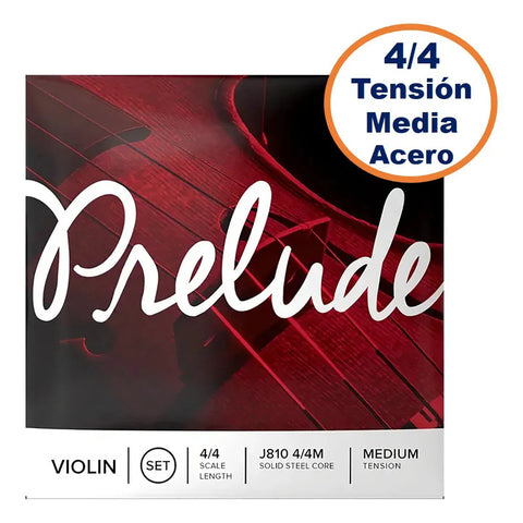Juego Cuerdas Para Violín 4/4 Tensión M D'addario J-810 4/4m