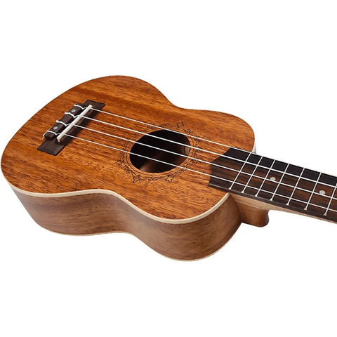 Ukulele Soprano 12 Trastes, Flight Dus321 Mah/mah Marrón
