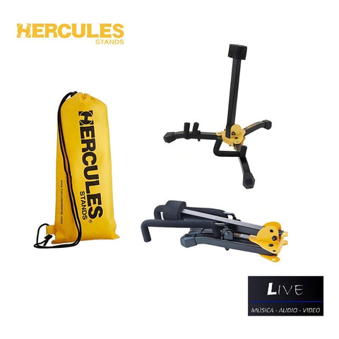 Hercules Gs402bb Soporte Plegable Guitarra Electrica O Bajo Color Negro