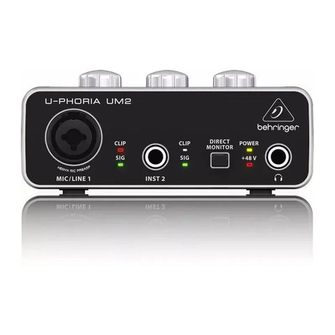 Behringer U-phoria Um-2 Interfaz De Audio Usb Envío Gratis Color Negro