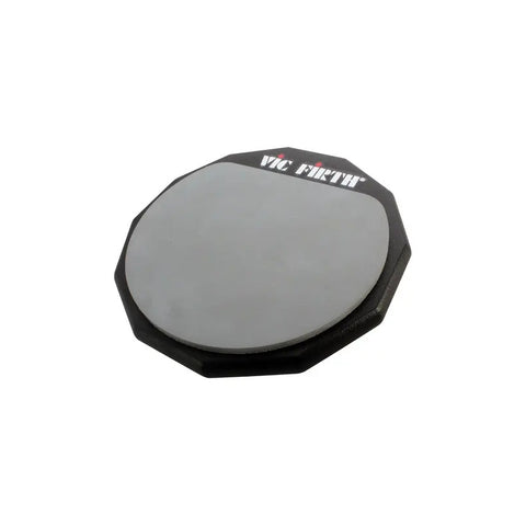 Practicador 6 Pulgadas Para Bat. Vic Firth Pad6 Color Gris Negro