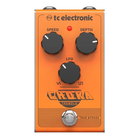 Pedal De Efecto P/guitarra Tc Electronic Choka Tremolo Naranja Claro