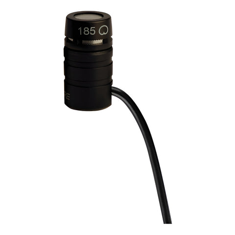 Micrófono Lavalier Cardioide Cápsula Condensador Shure Mx185 Color Negro