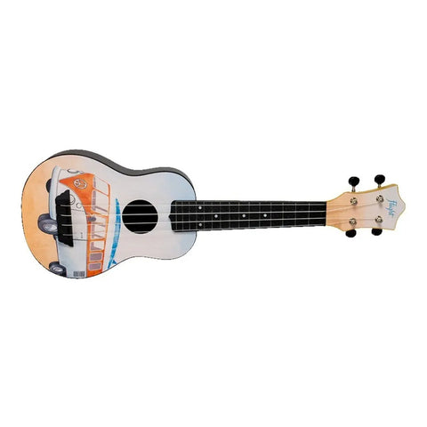 Ukelele Soprano 15 Trastes Con Funda Flight Tus-25 Bus Blanco