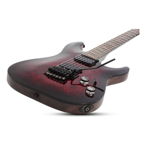 Guitarra Eléctrica Black Cherry Burst Schecter Elite-6 Fr Diestro Palo De Rosa