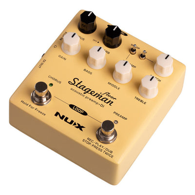 Pedal Para Acústica Nux Stageman Floor Preamp Di Efectos