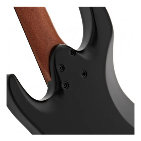 Guitarra Eléctrica 7 Cuerdas Jet Guitars Js-507 Satin Black Color Negro Material Del Diapasón Palisandro Orientación De La Mano Diestro Palo De Rosa