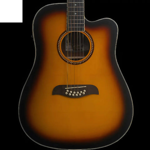 Oscar Schmidt Od312ce Guitarra Electroacústica 12 Cuerdas Para Diestros Tobacco Sunburst Brillante